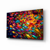 Fish World Glass Wall Art || Designer Collection.
